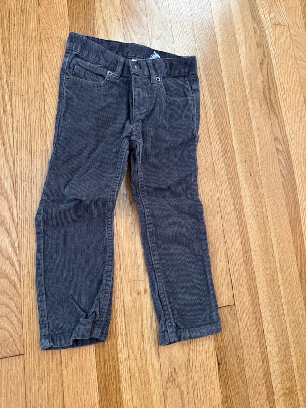 Petit Bateau Kids Corduroy Pants - Charcoal